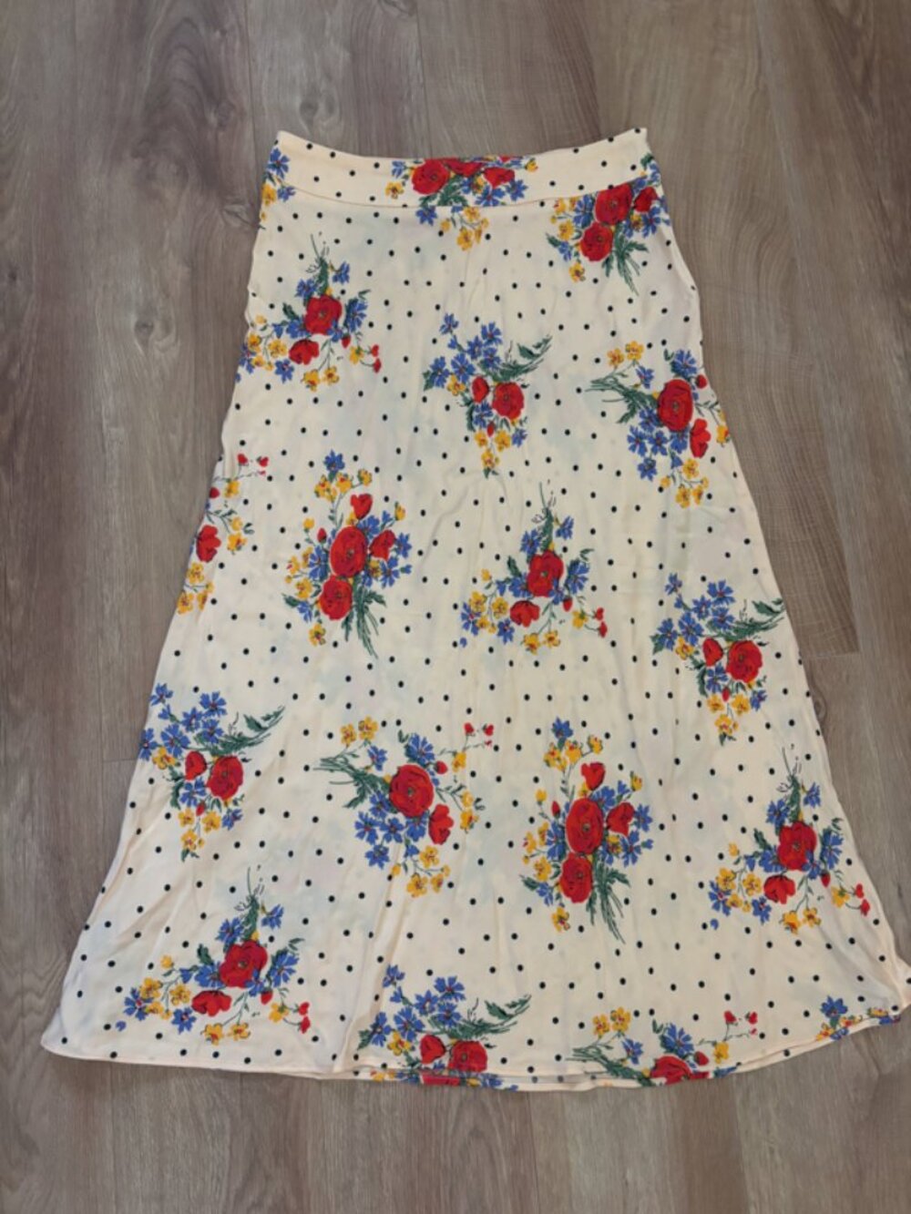 NWOT Sezane Sandy Skirt in Poppy - Floral Midi Skirt - Picture 3 of 6